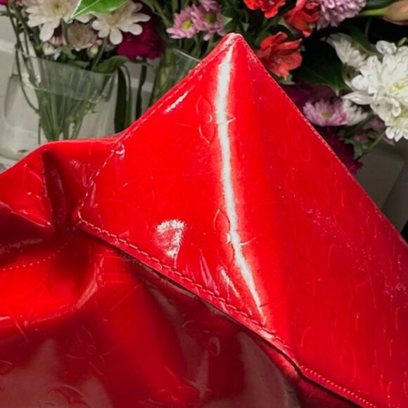 🔥🔥 Louis Vuitton Monogram Red Vernis Tote Bag EUC! - Picture 7 of 16